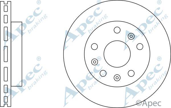 APEC BRAKING stabdžių diskas DSK3058